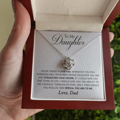 Heart Knot Pendant Father Daughter Girl Necklace,,necklace of love,,Necklace of Love,necklaceoflove.com,US,Florida