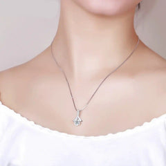 Shiny Crystal Heart Women Necklace - Necklace of Love