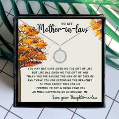 To My Mother-in-law Tree of Life Necklace - Necklace of Love