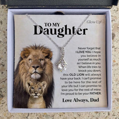 "To My Daughter" Gift From Dad Alluring Pendant Necklace,,necklace of love,,Necklace of Love,necklaceoflove.com,US,Florida