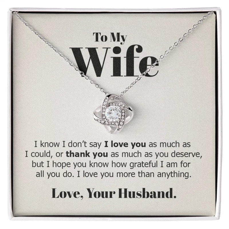 To My Wife Gift Necklace - Necklace of Love