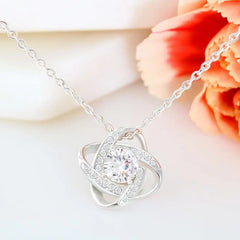 "To My Daughter From Mom Heart Knot Pendant,,necklace of love,,Necklace of Love,necklaceoflove.com,US,Florida