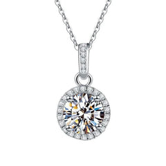 To my Mom Luxury Round Sparkling Necklace - Necklace of Love