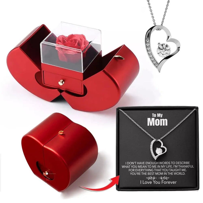 Luxury Crystal Heart Necklace with Apple Box,,necklace of love,,Necklace of Love,necklaceoflove.com,US,Florida