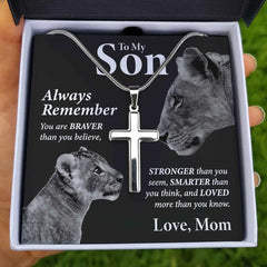 "To My Son" Cross necklace,,necklace of love,,Necklace of Love,necklaceoflove.com,US,Florida