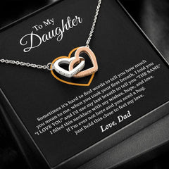 "To My Daughter" From Dad Interlock Necklace,,necklace of love,,Necklace of Love,necklaceoflove.com,US,Florida