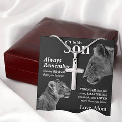 "To My Son" Cross necklace,,necklace of love,,Necklace of Love,necklaceoflove.com,US,Florida