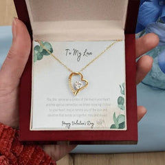 Valentines Symbol Of Love Necklace With Message Card Gift