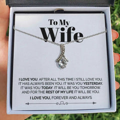 To My Wife Necklace I love you after all this time - Necklace of Love