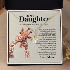 "To My Daughter" From Mother New Waterdrop Alluring Pendant,,necklace of love,,Necklace of Love,necklaceoflove.com,US,Florida