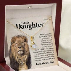 "To My Daughter" Gift From Dad Alluring Pendant Necklace,,necklace of love,,Necklace of Love,necklaceoflove.com,US,Florida