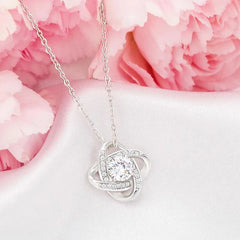 To My Beautiful Daughter, With Love - Love Knot - Pendant Necklace - Necklace of Love