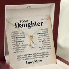 "To My Daughter" From Mother Love Alluring Pendant Necklace,,necklace of love,,Necklace of Love,necklaceoflove.com,US,Florida