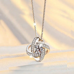 To My Mom Simple Big Crystal Necklace - Necklace of Love